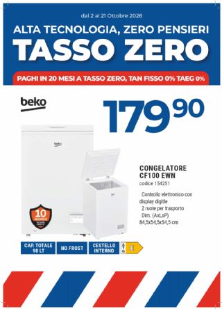 CONGELATORE BEKO CF100EWN
